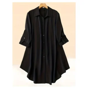 black plus size blouse