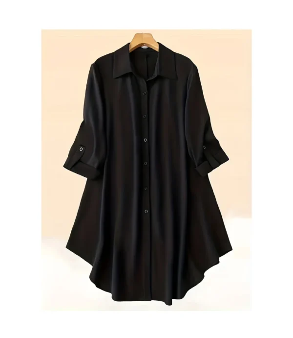 black plus size blouse