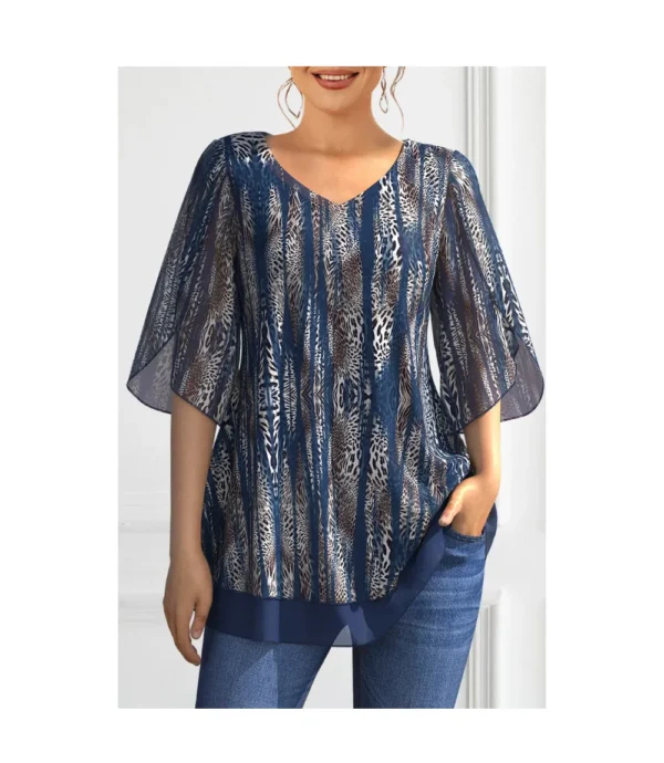 Plus Size Short Sleeve Blouses