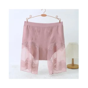 Women's Plus Size Lace Shorts Under Skirt Fashion Pink