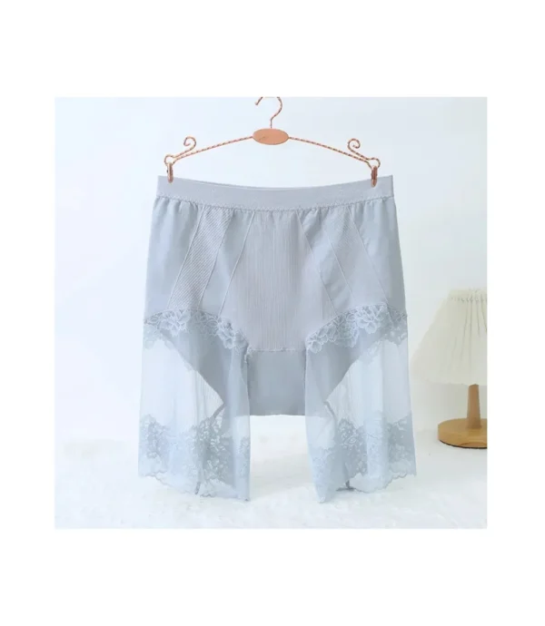 Women's Plus Size Lace Shorts Under Skirt Fashion Grey